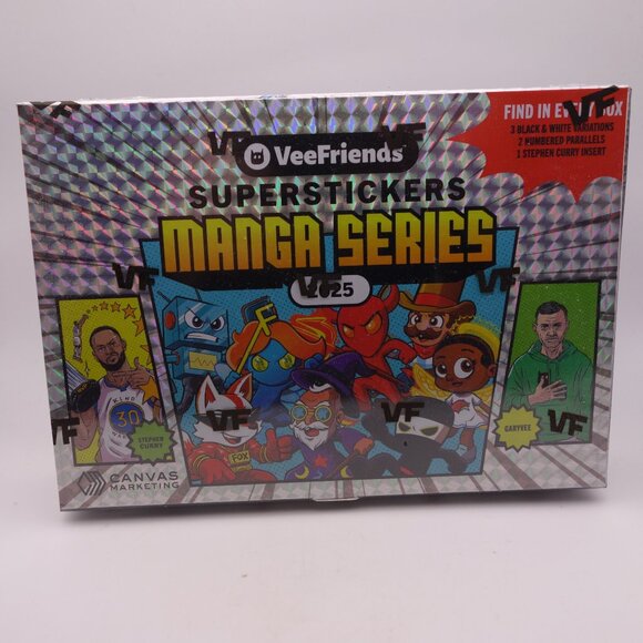 Sealed Box of 2025 VeeFriends Super Stickers: Manga Series Stephen Curry Collab - Picture 1 of 16